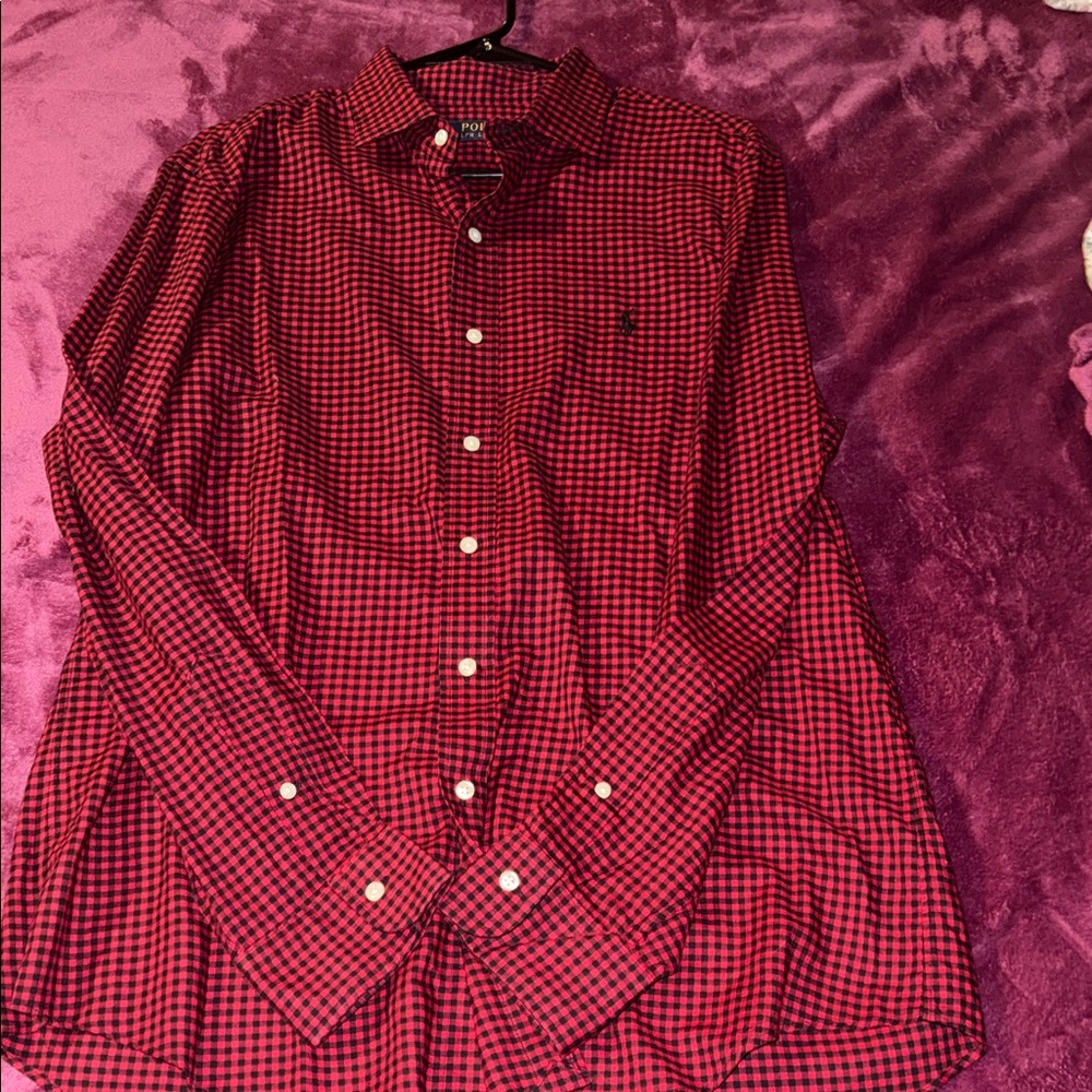 Polo Ralph Lauren Red and Black Checkered Shirt